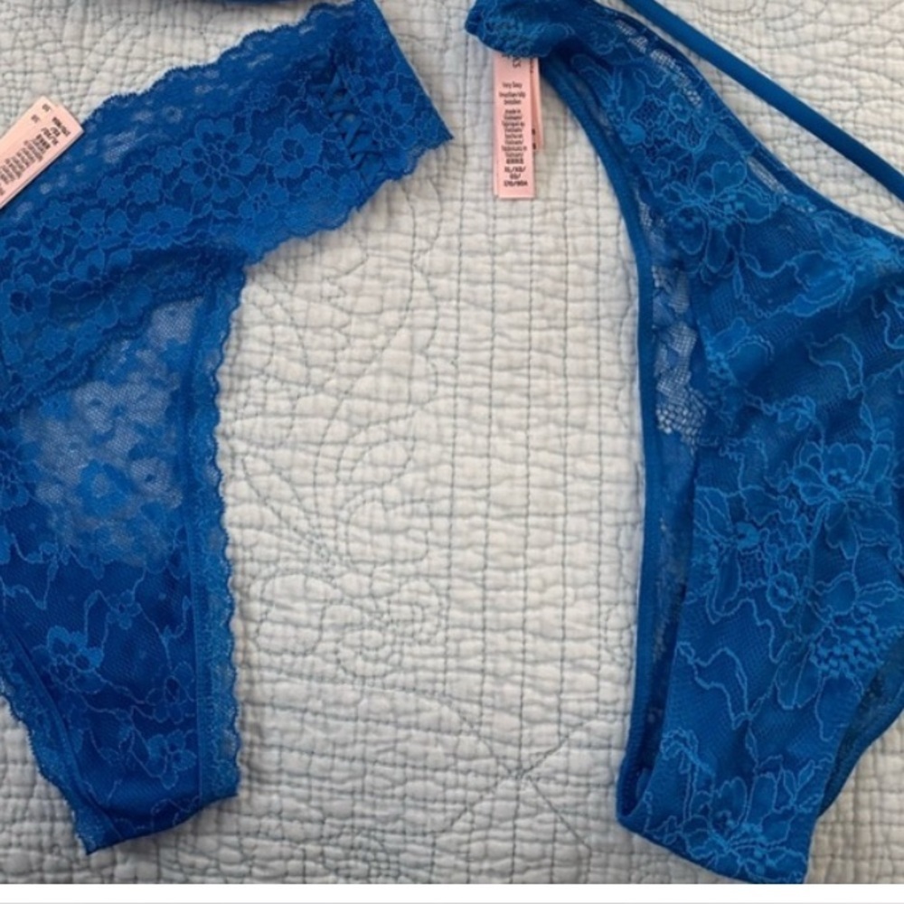 Victoria's Secret Blue Panties Intimates Collection 2 pairs